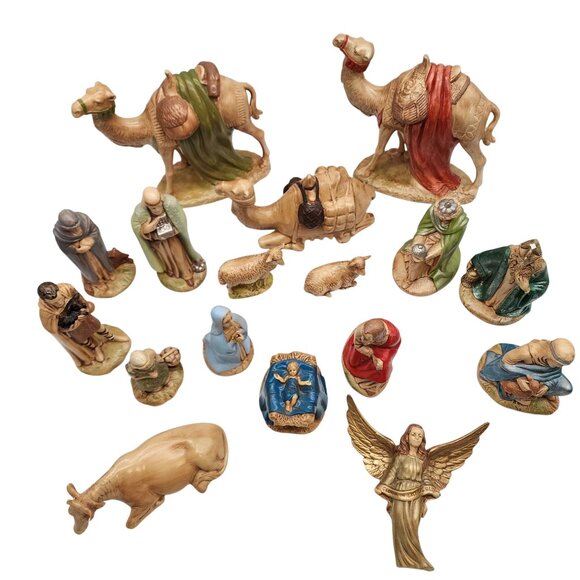 Vintage Holland Mold 1980 Nativity set 17 pieces - Picture 12 of 12